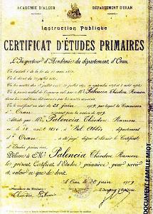 1909 06 30  SON CERTIFICAT D'ETUDE